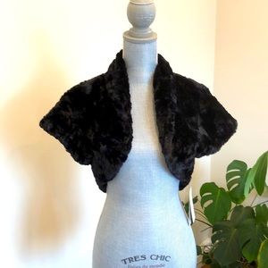 NWT- Make a statement with this beautiful bolo shrug, that is luxuriously soft